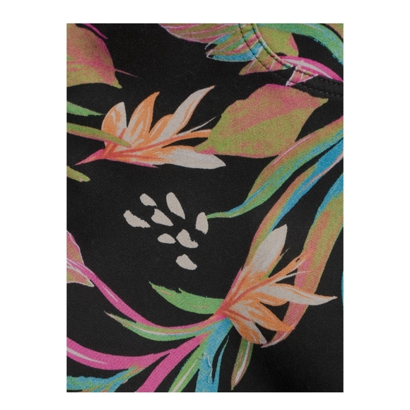 Terra & Sky NWT Women's Plus Size Tropical Print High Waisted Pull On Pant 721 - Picture 5 of 6